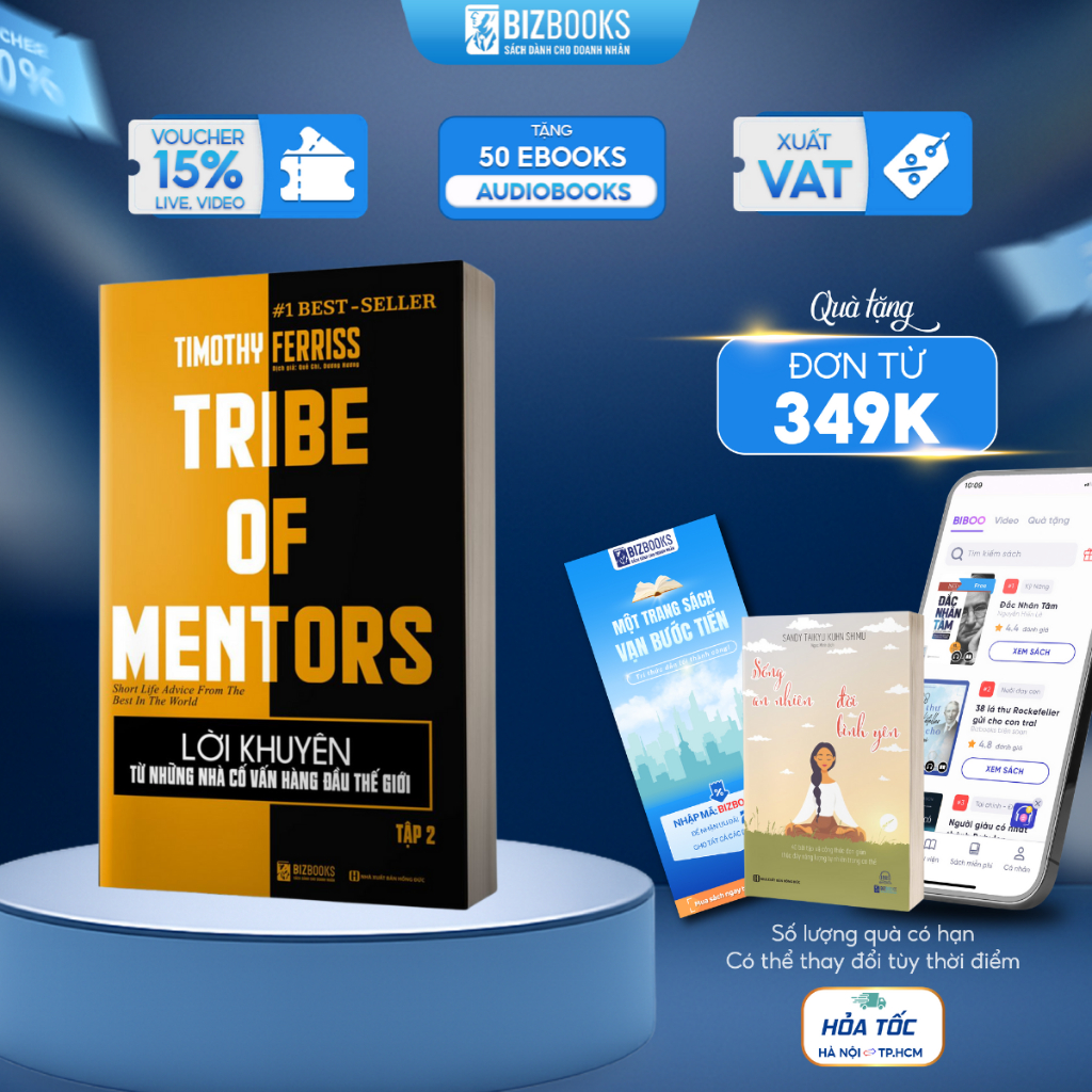 Sách Lời Khuyên Từ Những Nhà Cố Vấn Hàng Đầu Thế Giới (Tập 2) - Tribe Of Mentors - 1 BEST SELLER