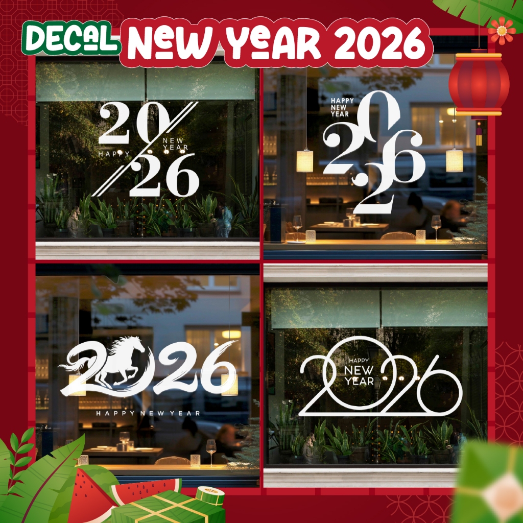 Decal Happy New Year 2026 Decal 2026 Decal T T Shopee Vi T Nam Vn 11134207 820l4