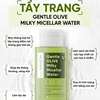 Sữa Tẩy Trang Dịu Nhẹ DrCeutics Gentle OLIVE Milky Micellar Water (100ml, 480ml)