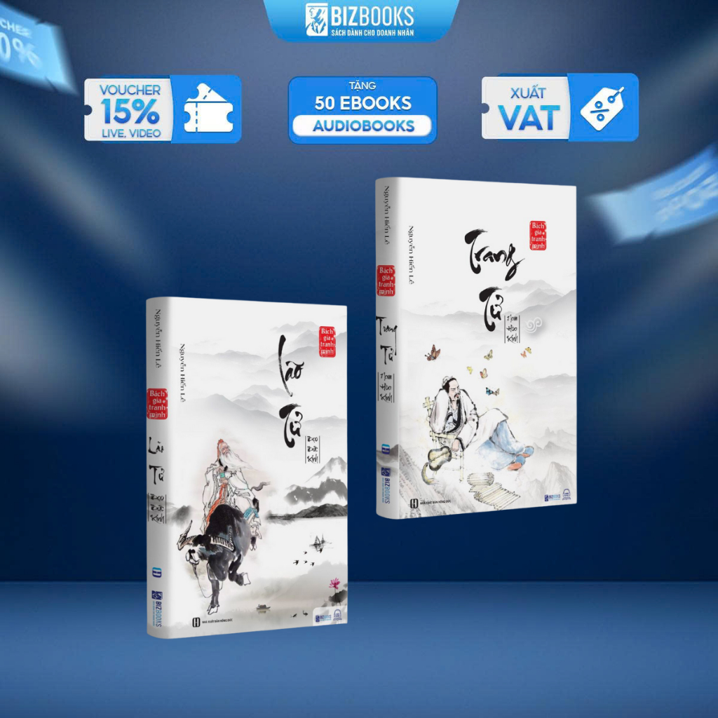 Combo Sách Lão Tử Đạo Đức Kinh Và Trang Tử Nam Hoa Kinh -Nguyễn Hiến Lê-Bách Gia Tranh Minh Bizbooks