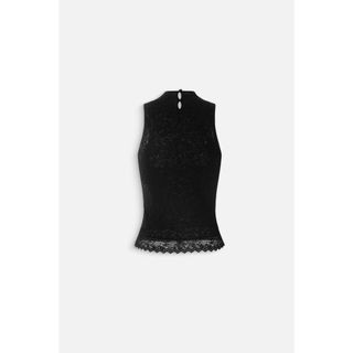 Áo OLV cổ lọ thun phối ren nữ tính Lace Turtleneck Tank Top nhiều màu quyến rũ phù hợp đi chơi