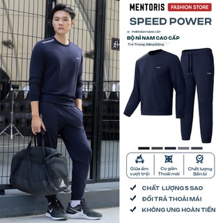 Bộ Quần Áo Nam Thu Đông MENTORIS- Vải Nỉ Da Cá Cao Cấp, Không Bai, Không Xù, Ấm Áp Thoải Mái MBN01