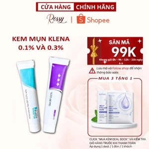 Gel Giảm Mụn Klena Forte 0.1% 0.3% Adapalene Gel hỗ trợ giảm mụn ẩn, mụn trứng cá, mờ thâm dưỡng ẩm