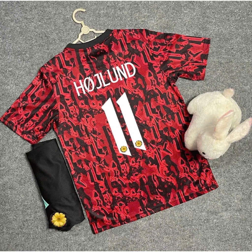 Áo Bóng Đá CLB Manchester Trending Ngắn Tay Phong Cách Retro - Quần Có Túi - Vải Polyester Thái - Logo Thêu(2),