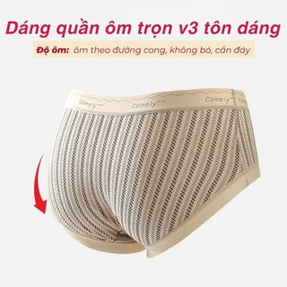 Quần lót nữ cao cấp cạp vừa tôn dáng gợi cảm đáy lót cotton kháng khuẩn họa tiết xinh DEVARI L8383