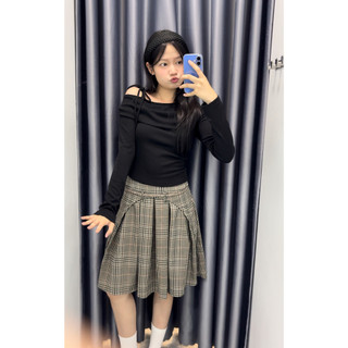 𝐒𝐚𝐛𝐥𝐞 𝐒𝐤𝐢𝐫𝐭 - Chân váy caro nữ xếp ly dáng lửng nhien.official NCV00021