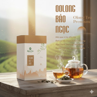 Trà Ô Long Bảo Ngọc Bách Trà | Trà Cao Cấp 1 Tôm 2 Lá Non | Thơm Lâu, Giảm Stress, Thư Giãn | Quà tặng Cá Nhân | Hộp 80g