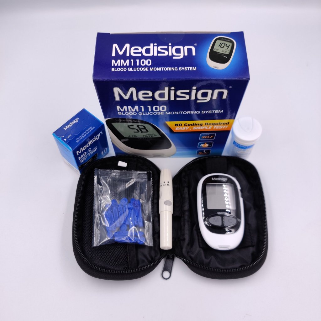 [GIẢM 20K] Que thử đường huyết Medisign - Máy đo đường huyết, que thử lượng đường trong máu Medisign