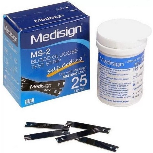 [GIẢM 20K] Que thử đường huyết Medisign - Máy đo đường huyết, que thử lượng đường trong máu Medisign