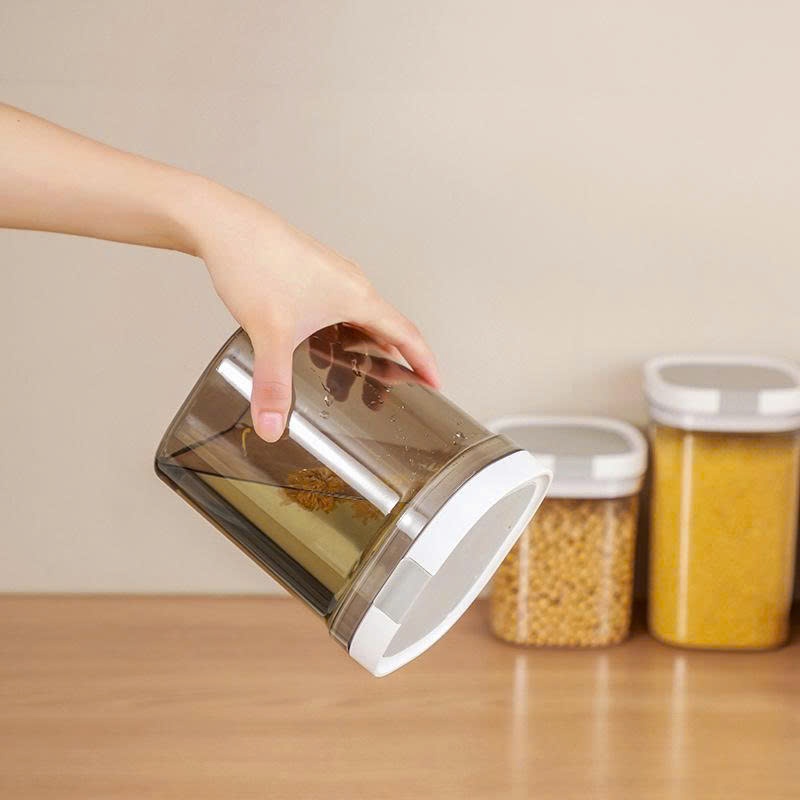 Hộp Trữ Sữa Bột Chống Ẩm, Hộp Đựng Sữa, Bảo Quản Thực Phẩm Khô Kín Khí Kèm Thìa Và Thanh Gạt