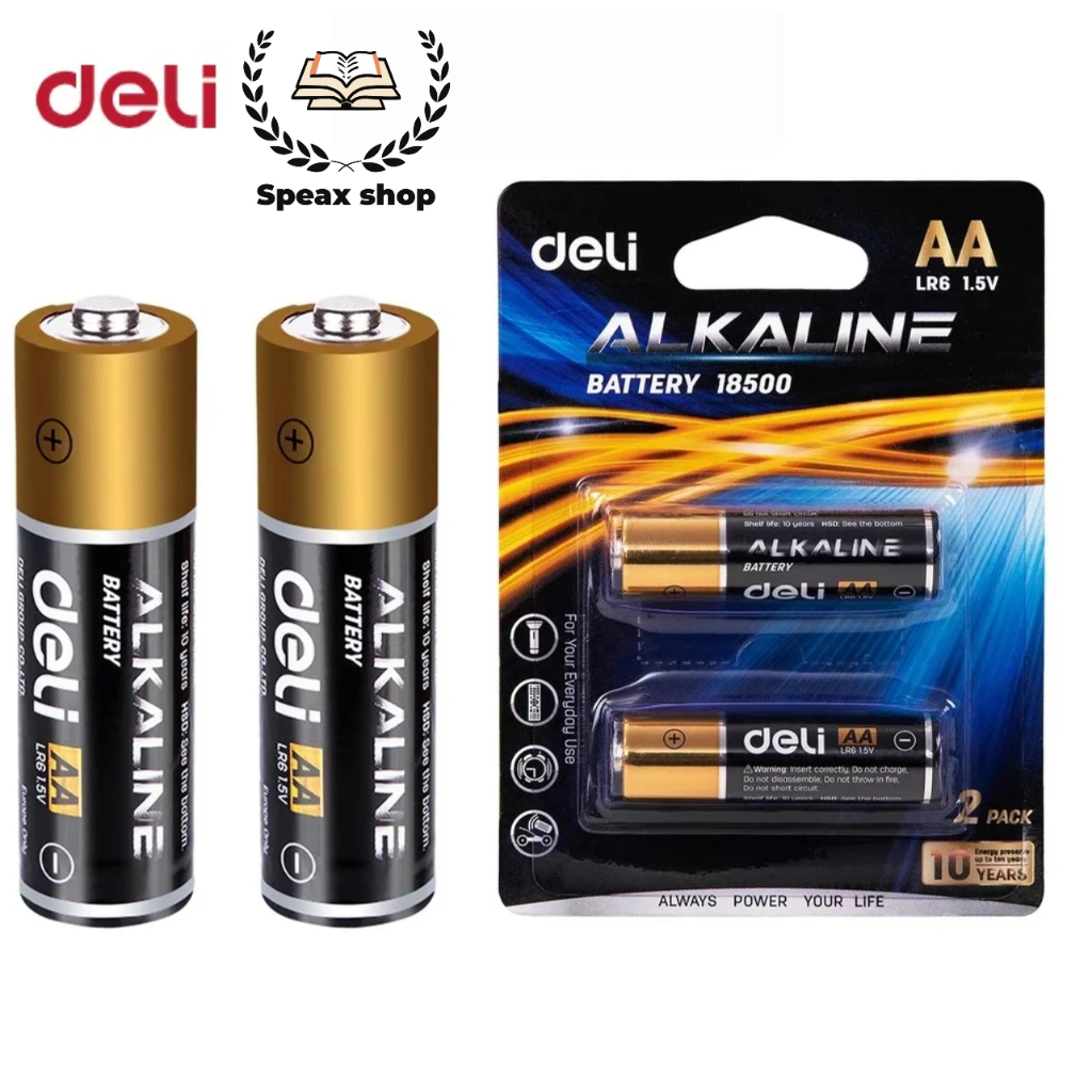 [HOT SALE] Pin Kiềm Alkaline Deli Megactive 2A/3A 1.5V  Bền Lâu, Dung Lượng Lớn, An Toàn, Chính Hãng
