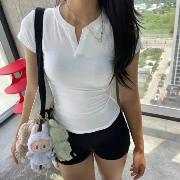 [Peinn] Áo thun FA1-0018-72 cổ trụ tàu ôm body cotton E44 | BigBuy360 - bigbuy360.vn