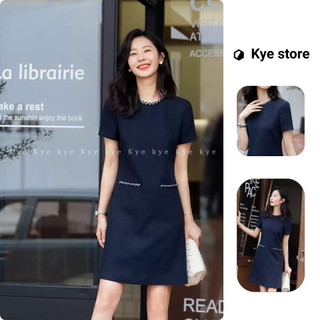 Đầm thiết kế dáng suông Rian dress - xanh Navy thanh lịch