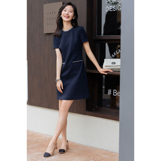 Đầm thiết kế dáng suông Rian dress - xanh Navy thanh lịch