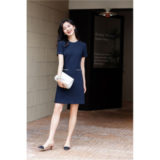 Đầm thiết kế dáng suông Rian dress - xanh Navy thanh lịch