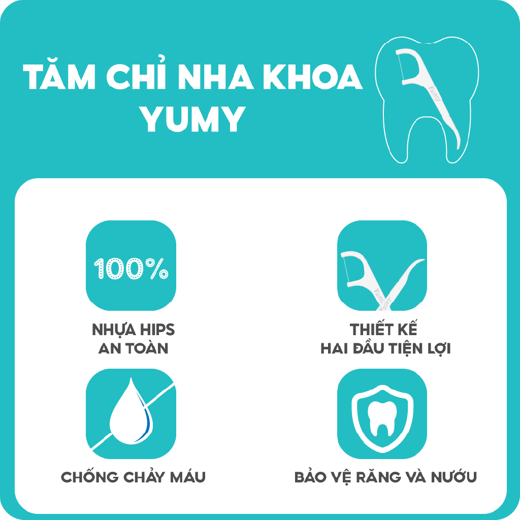 [MUA 2 TẶNG 1] Tăm chỉ YUMY - Combo 3 hộp nhật đứng 50 chiếc sợi chỉ dai mảnh an toàn (CB21-131_131)
