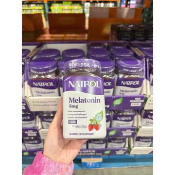 [Chính Hãng] Kẹo dẻo Natrol Melatonin Gummies 5mg giúp ngủ ngon 180 viên