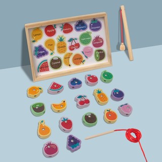 Đồ chơi gỗ - Đồ chơi cho bé - Đồ chơi chơi câu cá kích thước 23cm x 15cm