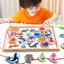 Đồ Chơi Câu Cá Gỗ 3D Phát Triển Trí Tuệ Cho Bé, kích thước 23cm x 15cm