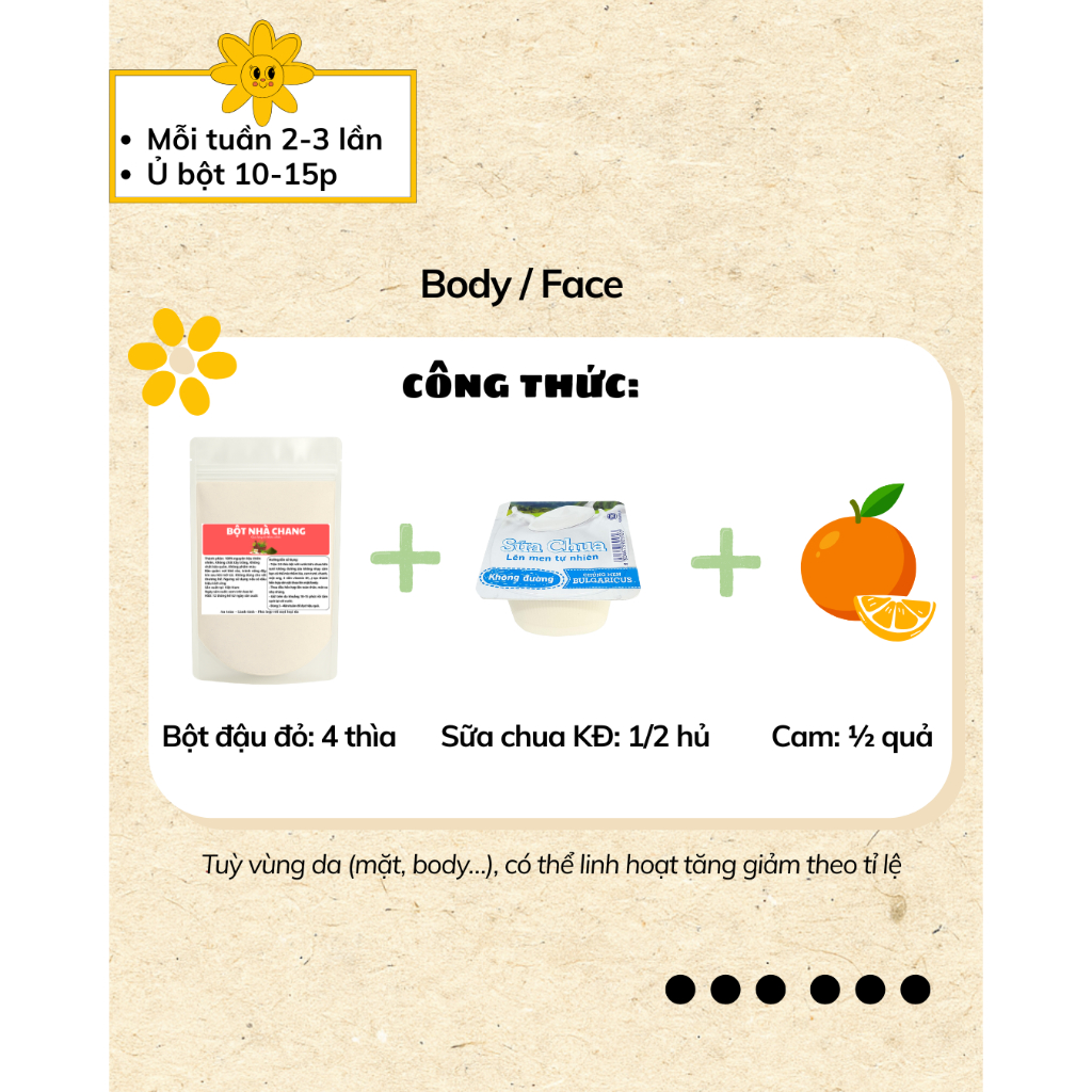 [Link tổng hợp 100g] Bột thiên nhiên HANDMADE - Dưỡng trắng, Làm sáng da, Tẩy tế bào chết, Nhả nắng