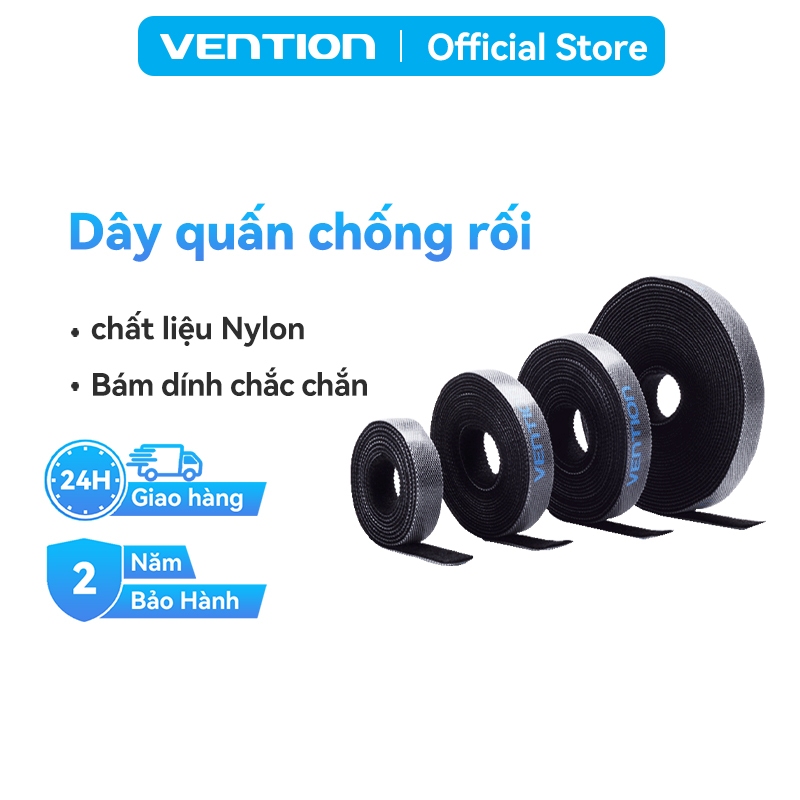 Dây Vention Đa Năng Quấn Chống Rối Dây Điện, Cáp Sạc, Tai Nghe, HDMI, Dây Điện. Tiện Lợi, Bền Và Tái Sử Dụng Nhiều Lần