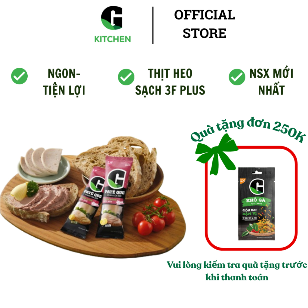 Bánh mì đông túi G Kitchen 105g ( 1 túi/3 cây) [Giao nội thánh HCM]
