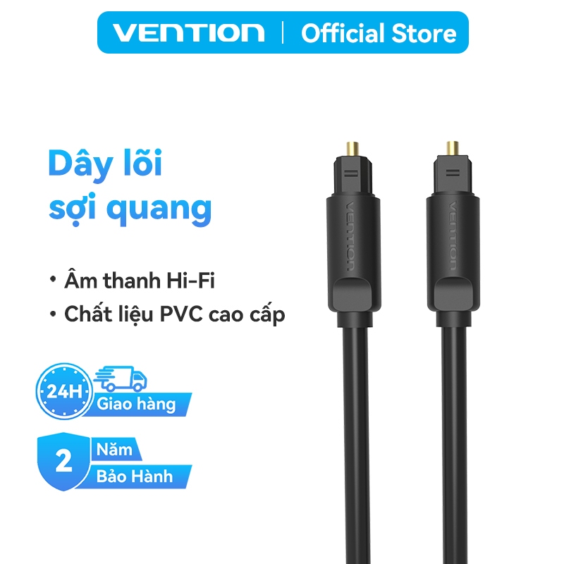Cáp Quang Âm Thanh Vention Cáp Audio Sợi Quang Cao Cấp Tín Hiệu Ổn Định Cho Blu-Ray Dvd Xbox Ps4