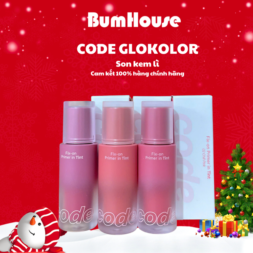 Son kem Lì Mịn Code Glokolor Fix-on Primer in Tint 4.7g