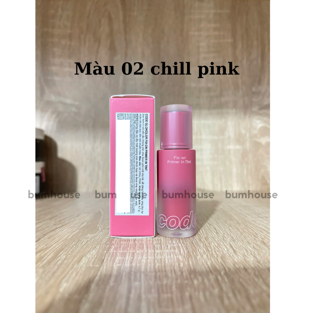 Son kem Lì Mịn Code Glokolor Fix-on Primer in Tint 4.7g