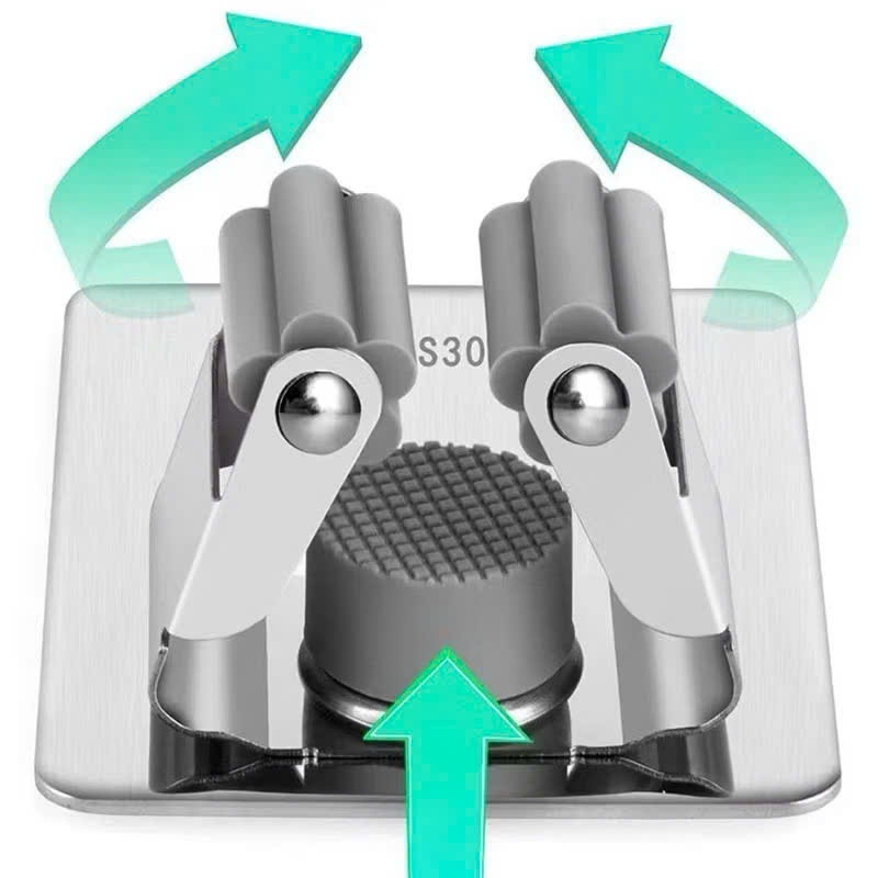 Móc Inox Kẹp Cây Lau Nhà, Móc Treo Chổi