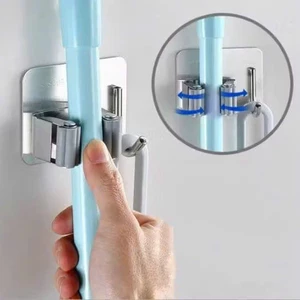 Móc Inox Kẹp Cây Lau Nhà, Móc Treo Chổi