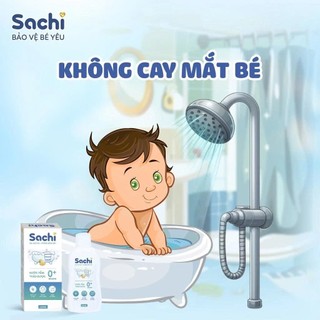 Nước Tắm Thảo Dược SACHI Ngăn Ngừa Rôm Sảy, Làm Ấm Hỗ Trợ Ngăn Cảm Cúm, Cảm Lạnh Cho Bé Lọ 250ml