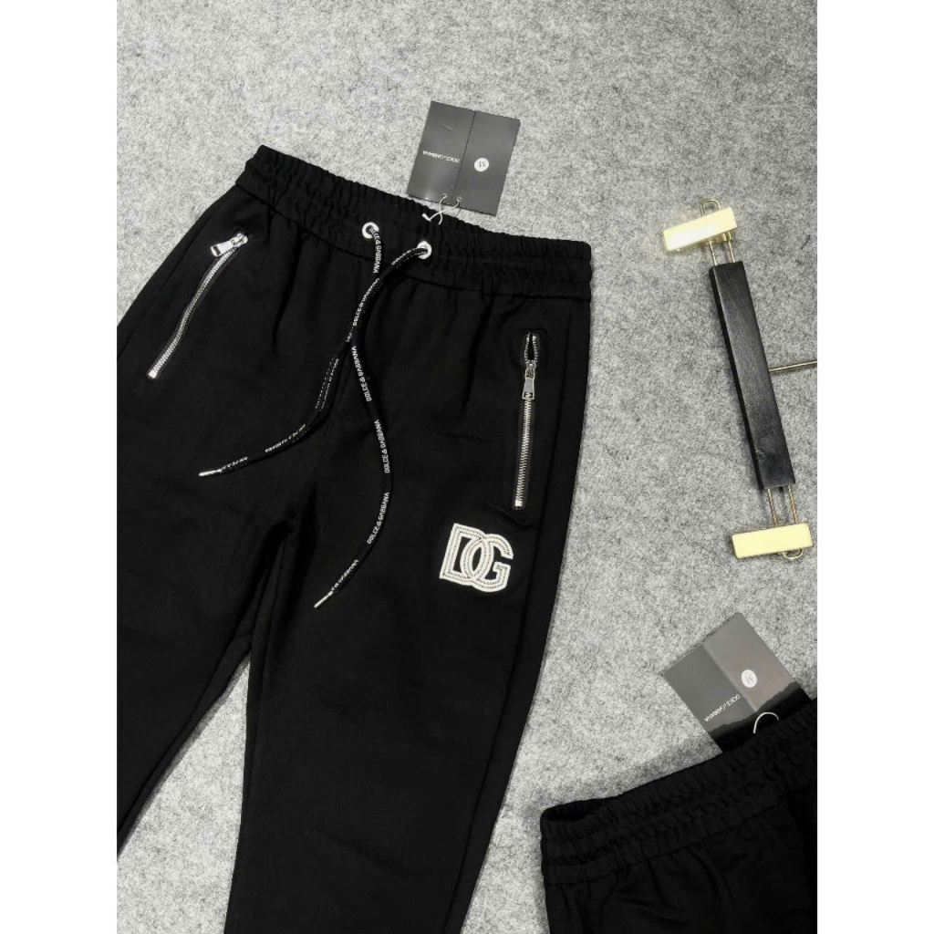 Quần Jogger Nỉ Logo Khóa Chuẩn Dờ Gờ  KCloset Quần Thể Thao Chất Nỉ Dày Dặn Dáng Rộng Nam Nữ