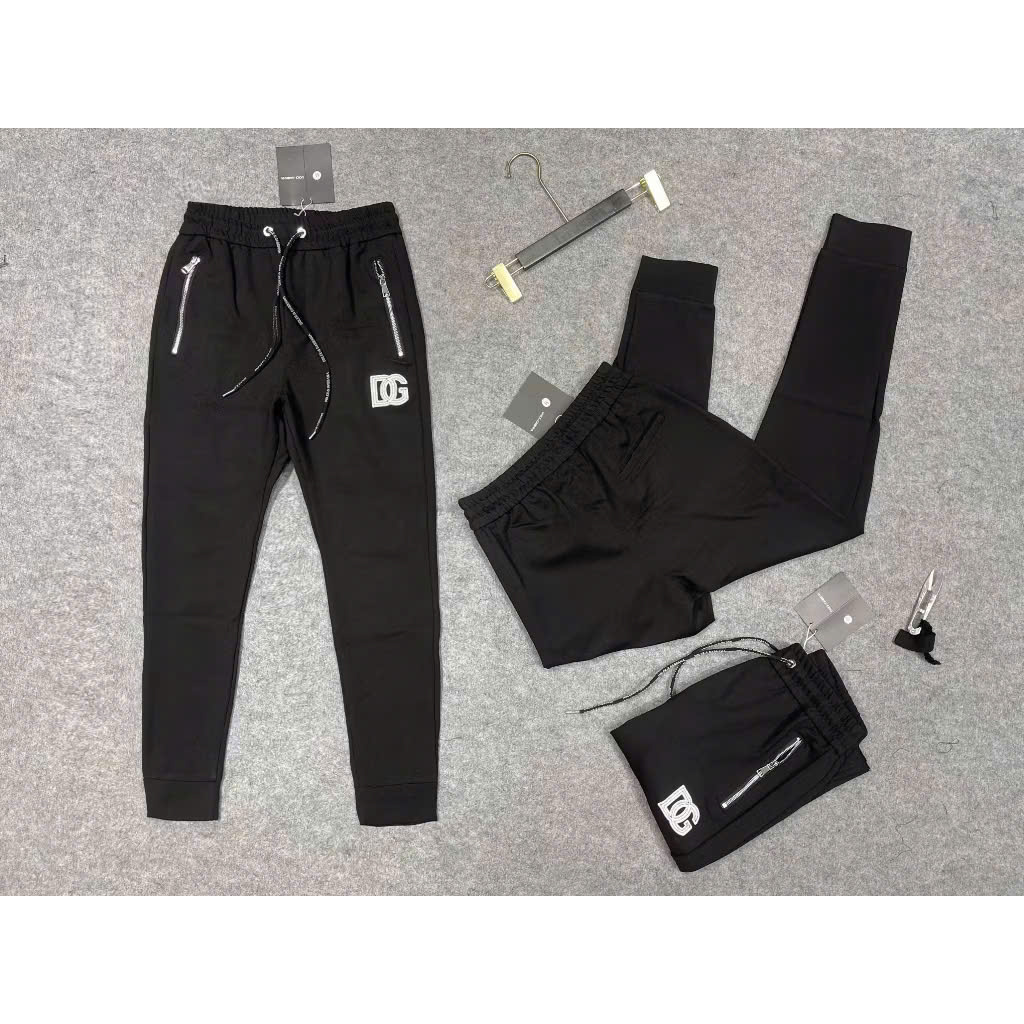 Quần Jogger Nỉ Logo Khóa Chuẩn Dờ Gờ  KCloset Quần Thể Thao Chất Nỉ Dày Dặn Dáng Rộng Nam Nữ