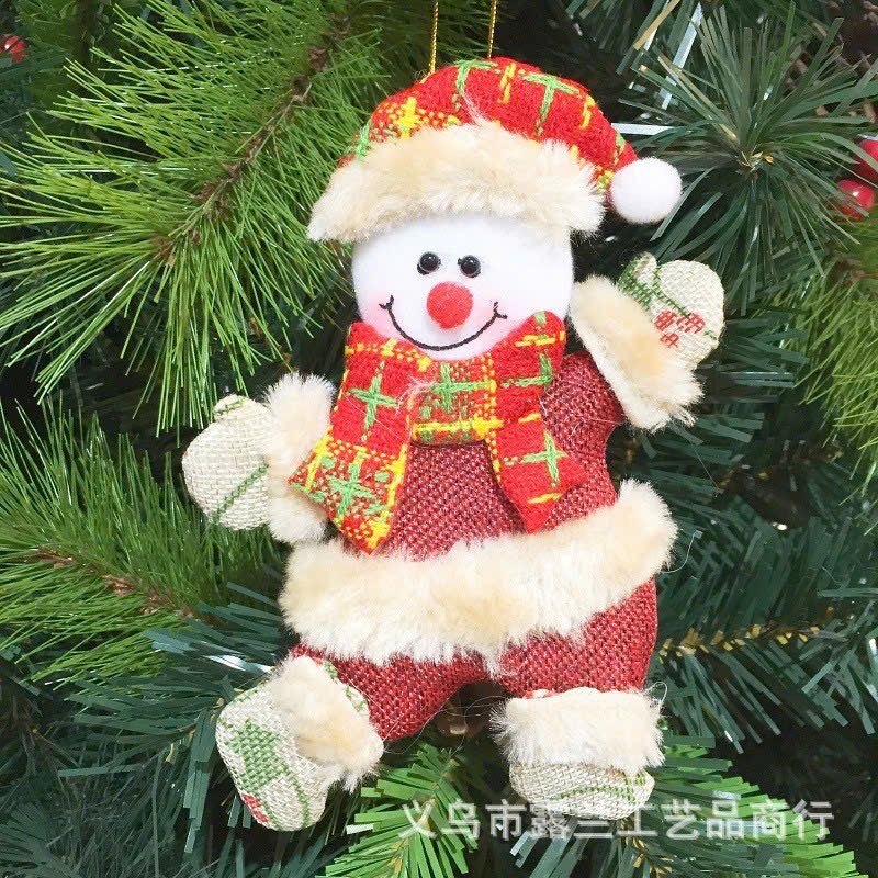 Thú bông tuần lộc treo cửa, treo cây thông Noel, tuần lộc, trang trí quán cafe