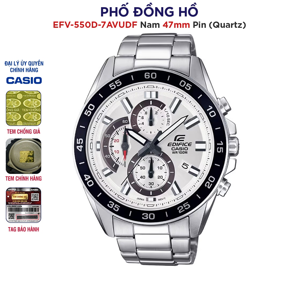 Đồng hồ nam dây kim loại Casio Anh Khuê EFV-550D-7AVUDF chính hãng ...