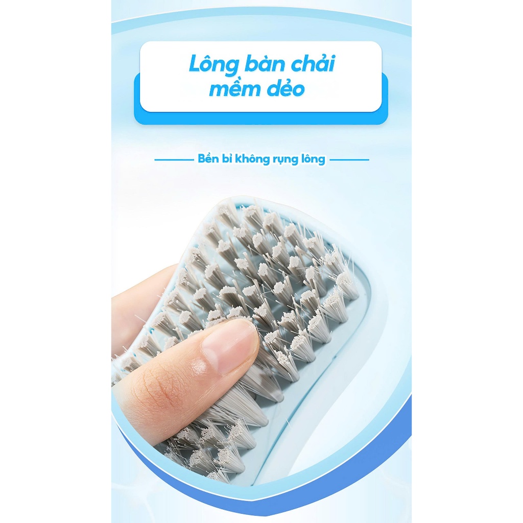 [Võ Hà Linh x MyJae] COMBO 3 Bàn chải đa năng, bàn chải quần áo Ag+ MyJae Kháng khuẩn nhiều công năng