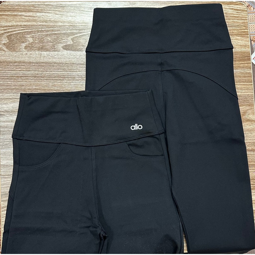 Quần Legging Cạp Cao Thêu Chữ Có 2 Túi Trước ,Gân Mông Tôn Dáng mã 699