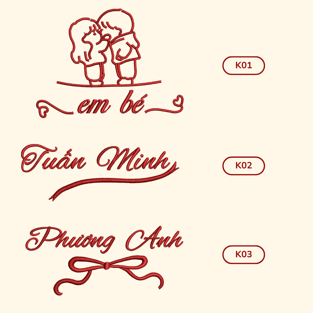 Thêu Thêm 1 Vị Trí Trên Sản Phẩm [Mua Kèm Khi Đặt Áo Thêu]