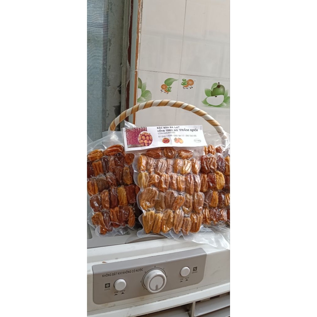 Hồng treo gió Thắm Khôi Đặc sản Đà Lạt Hồng treo 25 ngày 500gram