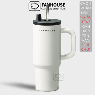 Ly giữ nhiệt Star inox 316 cao cấp bình giữ nhiệt 710ml Fan House ống hút inox linh động, có tay cầm
