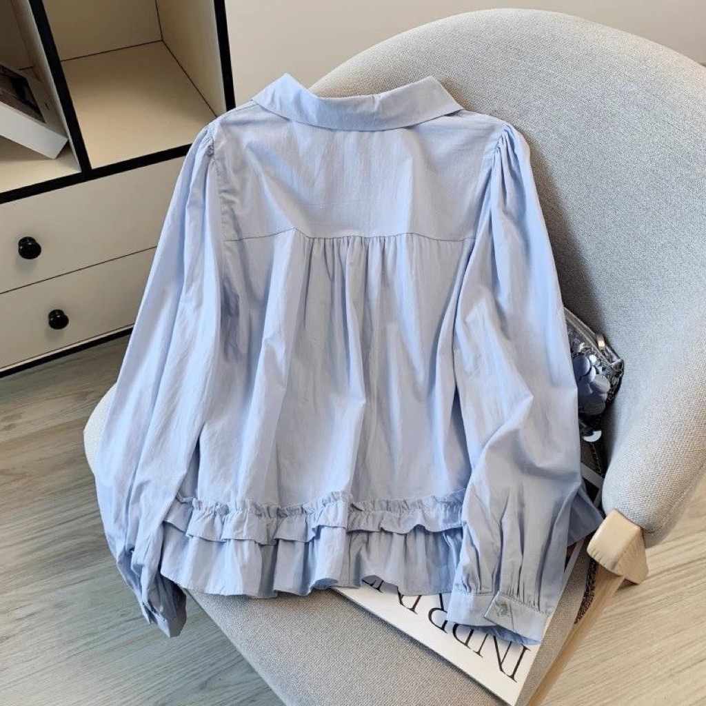 Áo Sơ Mi Nữ Tiểu Thư Dáng Babydoll – Xinh Như Gái Hàn 🇰🇷