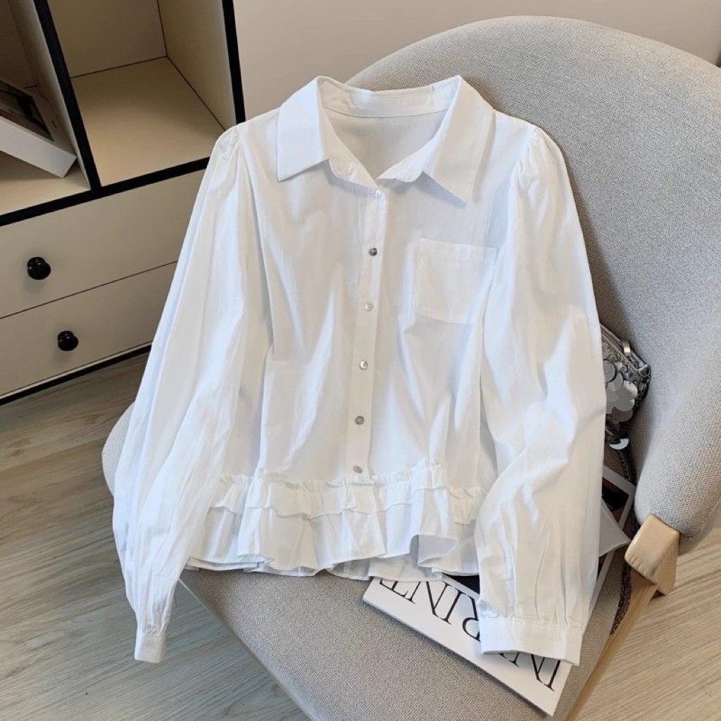 Áo Sơ Mi Nữ Tiểu Thư Dáng Babydoll – Xinh Như Gái Hàn 🇰🇷
