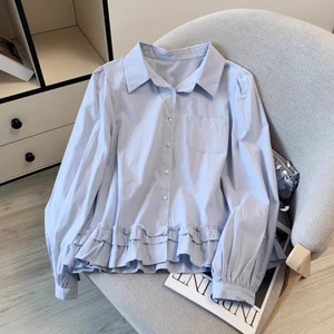 Áo Sơ Mi Nữ Tiểu Thư Dáng Babydoll – Xinh Như Gái Hàn 🇰🇷