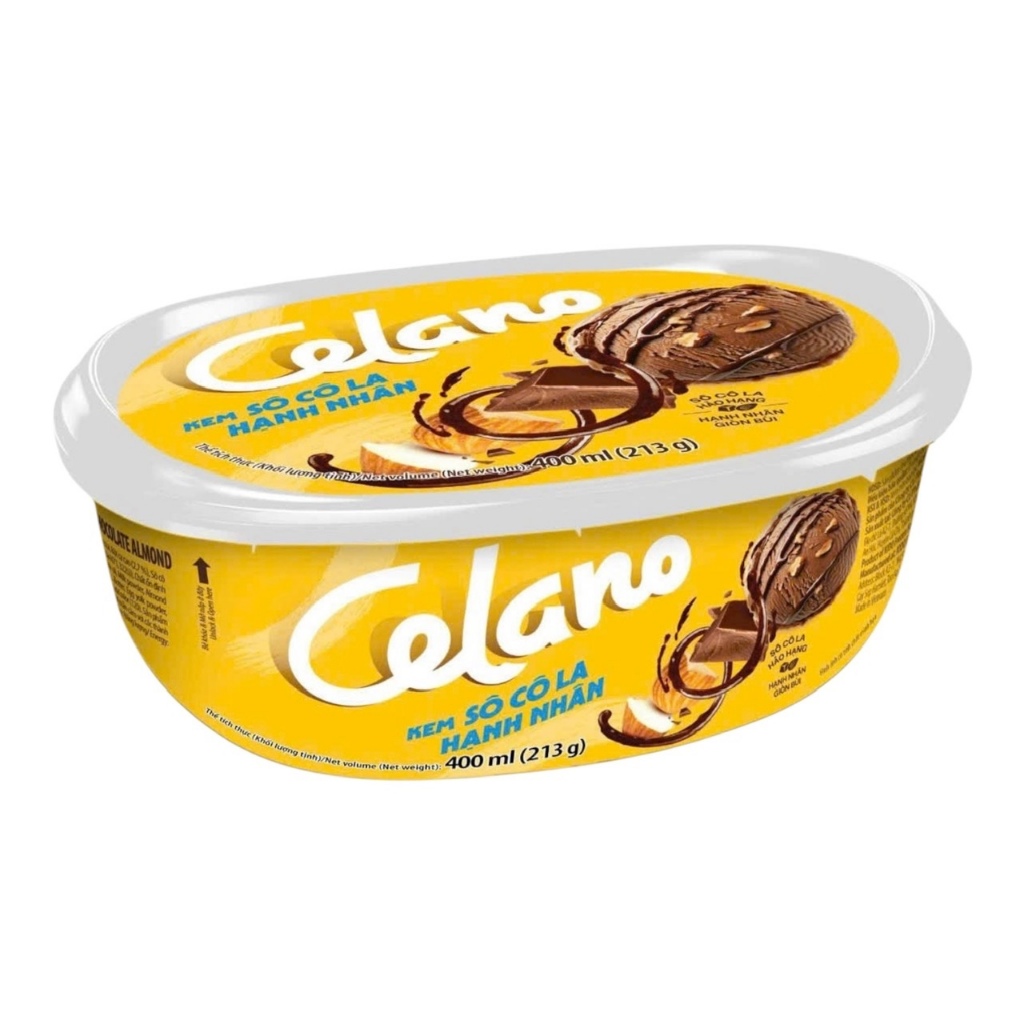 Kem Hộp Celano Socola Hạnh Nhân 400ML - Đậm Vị Đẳng Cấp, Ngon Khó Cưỡng ...