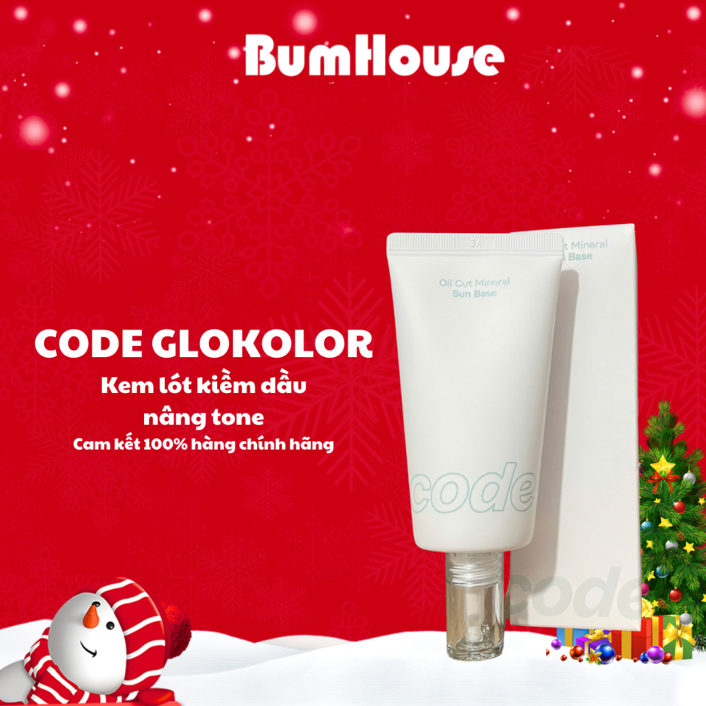 Kem lót Code Glokolor Oil Cut Mineral Sun Base 35ml kiềm dầu, nâng tông, chống nắng SPF 50+ PA+++