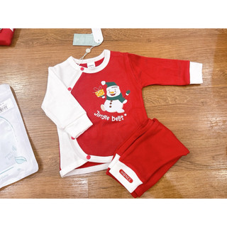 Bộ sơ sinh noel cài chéo honee