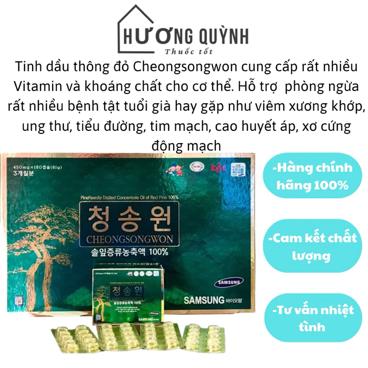 Tinh Dầu Thông Đỏ Cheongsongwon Hàn Quốc