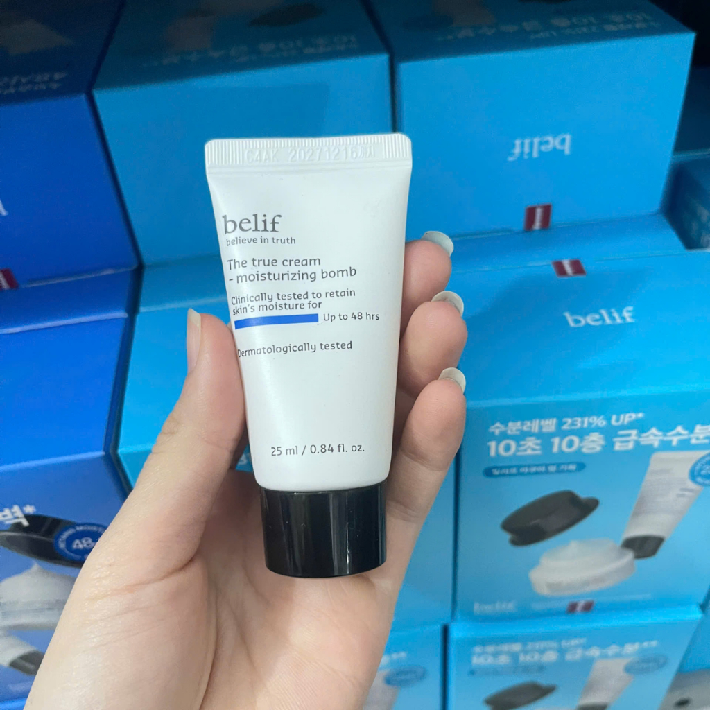 Kem Dưỡng Ẩm, Dịu Da Belif The True Cream Moisturizing /Aqua Bomb 25ml/50ml