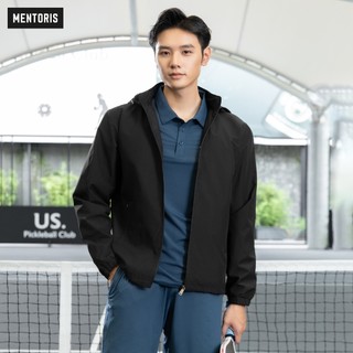 Áo Khoác Nam Mentoris, Mẫu Gió Cao Cấp Màu Sắc Basic, Mũ tháo rời, Vải Mịn, Giữ Ấm Tốt MAG01